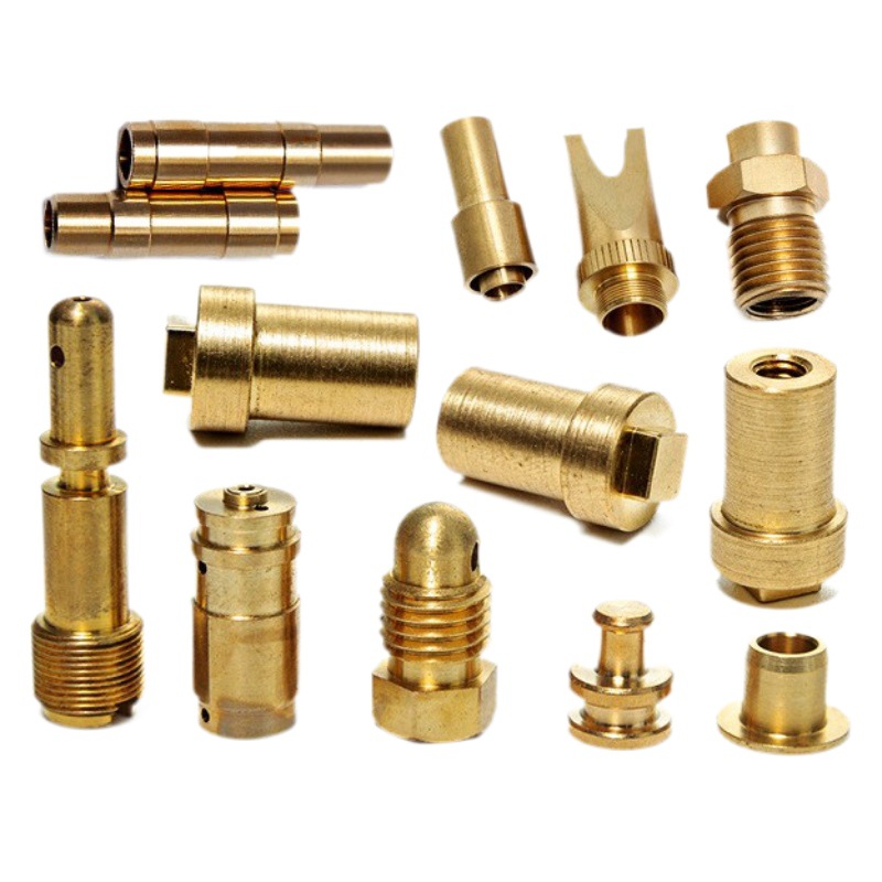 Machining customized brass screws with fully automatic CNC lathe, machining customized copper parts and spare parts with lathe centering